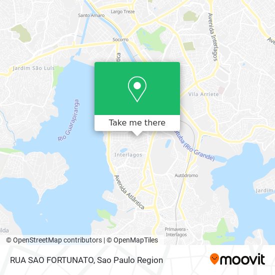 Mapa RUA SAO FORTUNATO