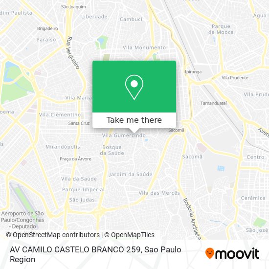 Mapa AV CAMILO CASTELO BRANCO 259