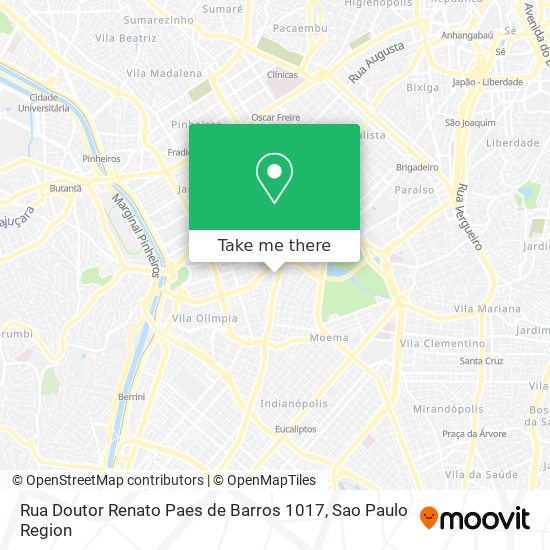 Rua Doutor Renato Paes de Barros 1017 map