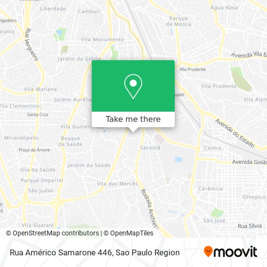 Mapa Rua Américo Samarone 446