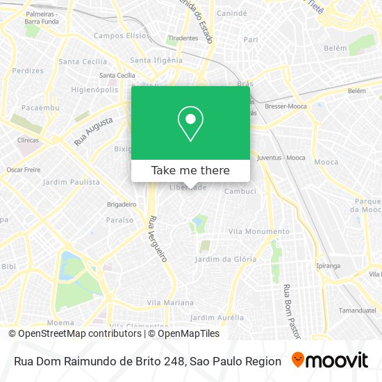 Mapa Rua Dom Raimundo de Brito 248