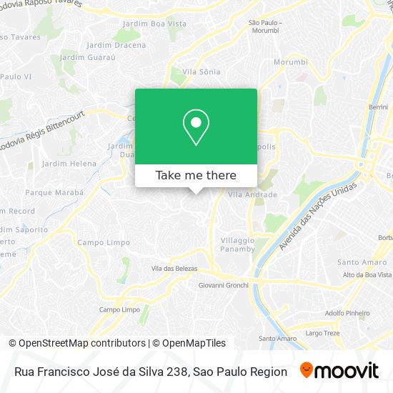 Mapa Rua Francisco José da Silva 238