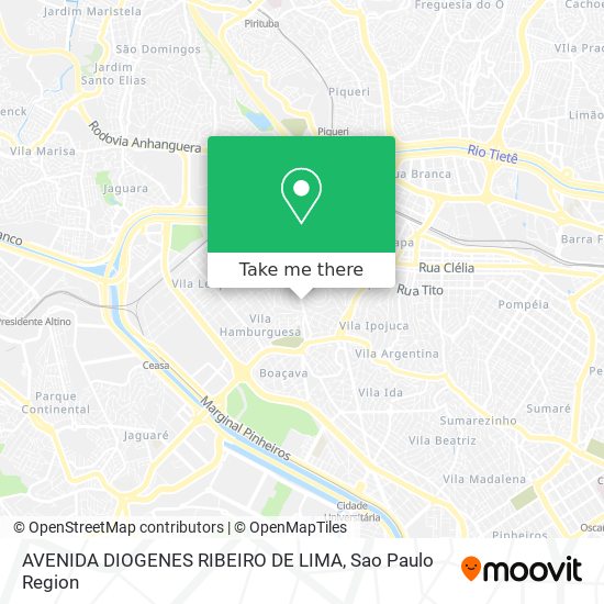 AVENIDA DIOGENES RIBEIRO DE LIMA map