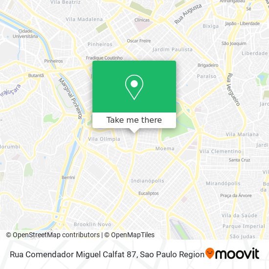 Mapa Rua Comendador Miguel Calfat 87