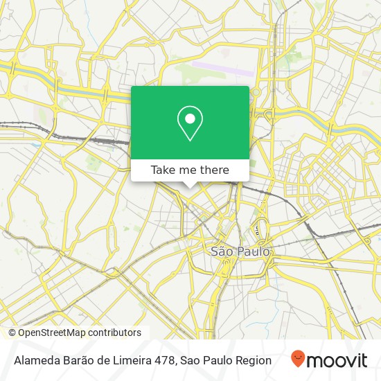 Mapa Alameda Barão de Limeira 478