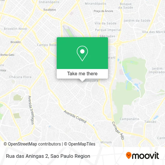 Rua das Aningas 2 map