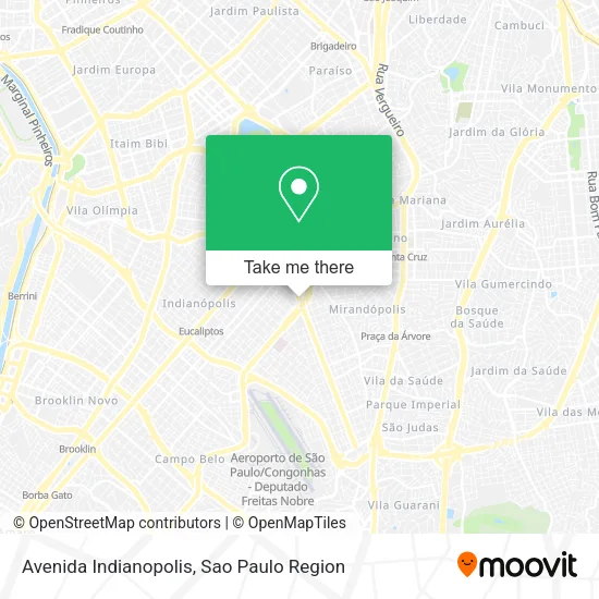Avenida Indianopolis map