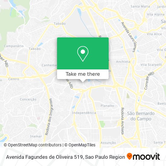 Mapa Avenida Fagundes de Oliveira 519