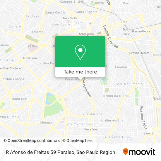 R  Afonso de Freitas  59   Paraíso map