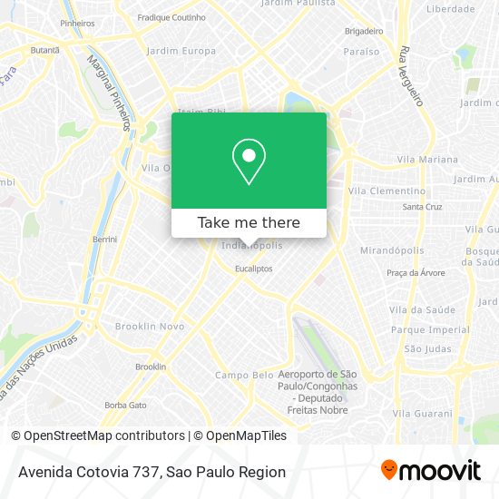 Mapa Avenida Cotovia  737