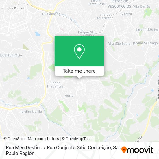 Rua Meu Destino / Rua Conjunto Sítio Conceição map