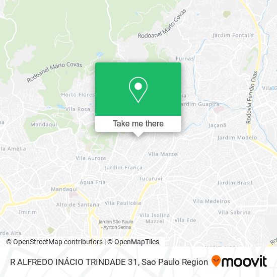 R ALFREDO INÁCIO TRINDADE 31 map