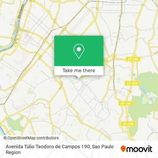 Avenida Túlio Teodoro de Campos 190 map