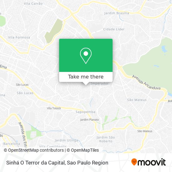 Sinhá O Terror da Capital map