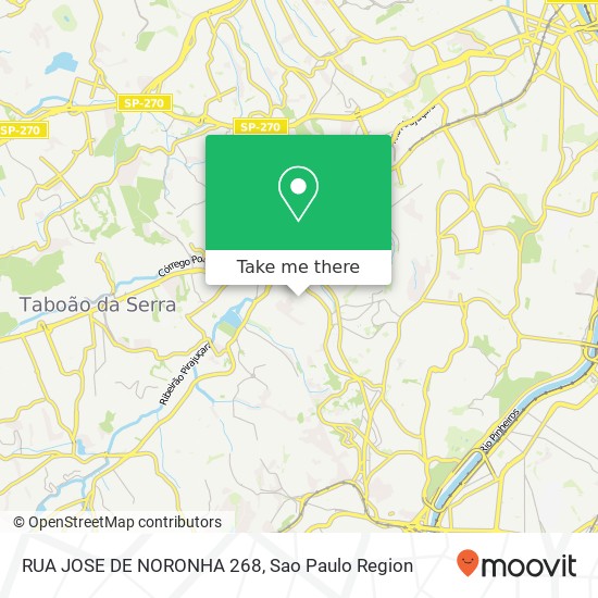 RUA JOSE DE NORONHA 268 map
