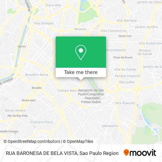 RUA BARONESA DE BELA VISTA map