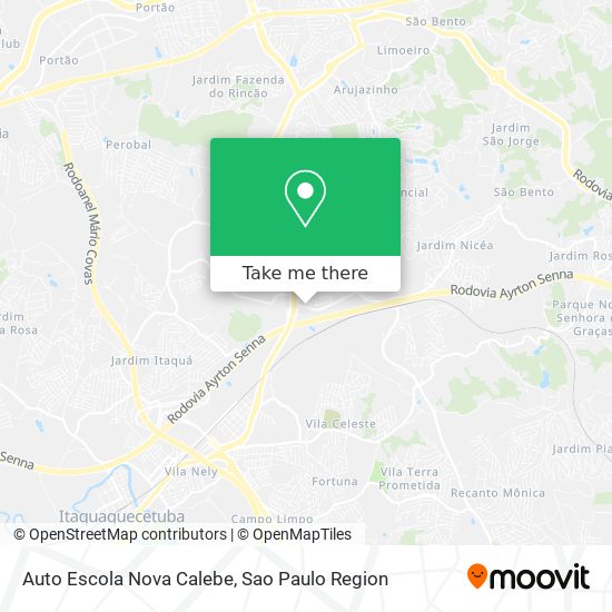 Auto Escola Nova Calebe map