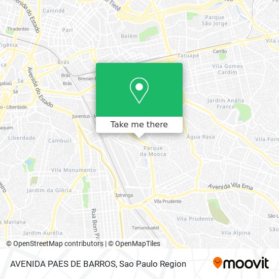 AVENIDA PAES DE BARROS map