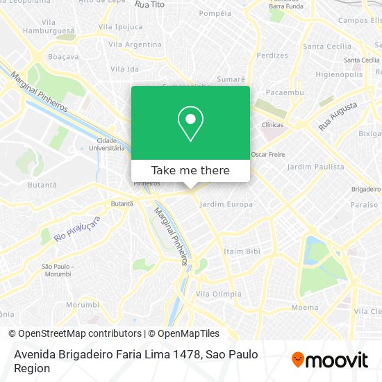 Mapa Avenida Brigadeiro Faria Lima 1478
