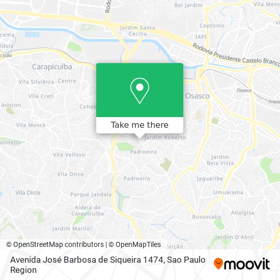 Mapa Avenida José Barbosa de Siqueira 1474