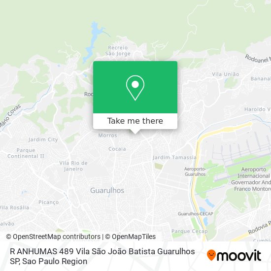 R ANHUMAS  489   Vila São João Batista   Guarulhos   SP map