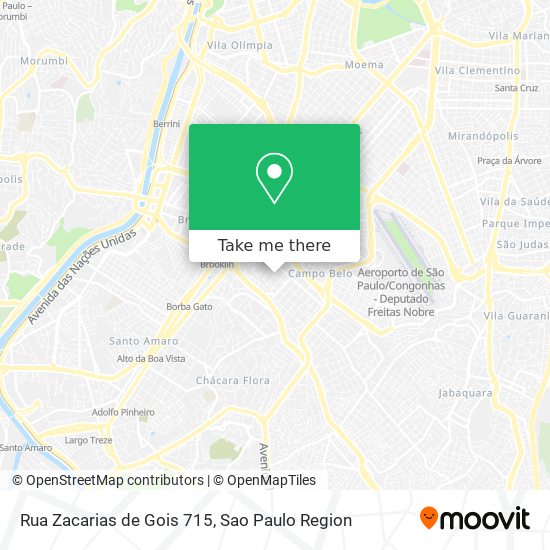 Rua Zacarias de Gois 715 map