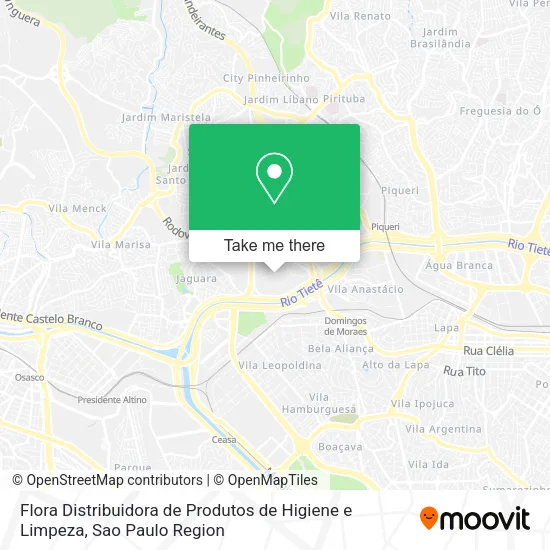Flora Distribuidora de Produtos de Higiene e Limpeza map
