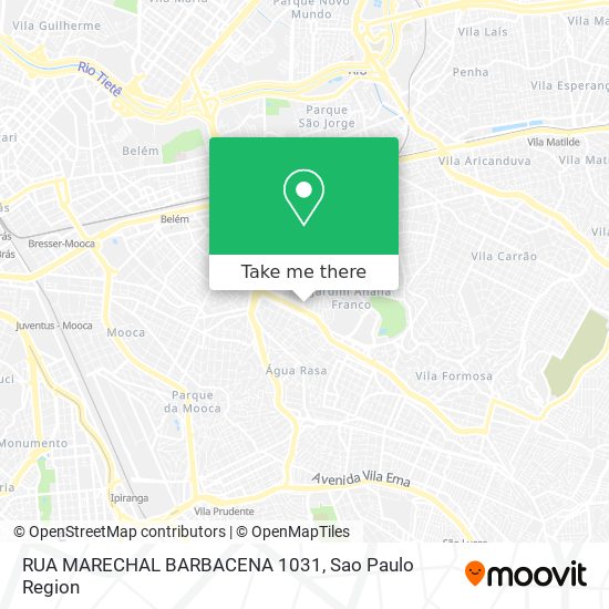 RUA MARECHAL BARBACENA 1031 map