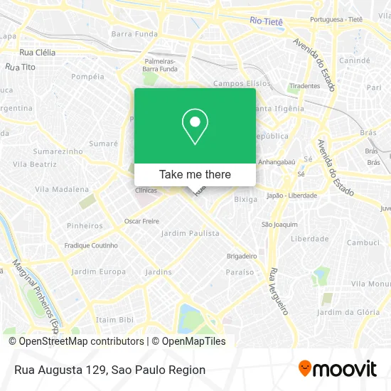 Rua Augusta 129 map