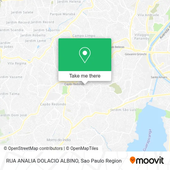 RUA  ANALIA DOLACIO ALBINO map