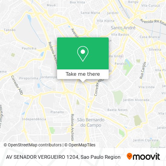 AV SENADOR VERGUEIRO 1204 map