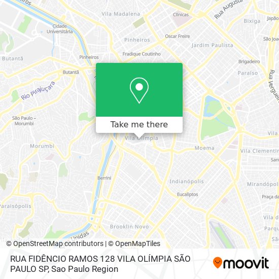 RUA FIDÊNCIO RAMOS  128 VILA OLÍMPIA  SÃO PAULO SP map