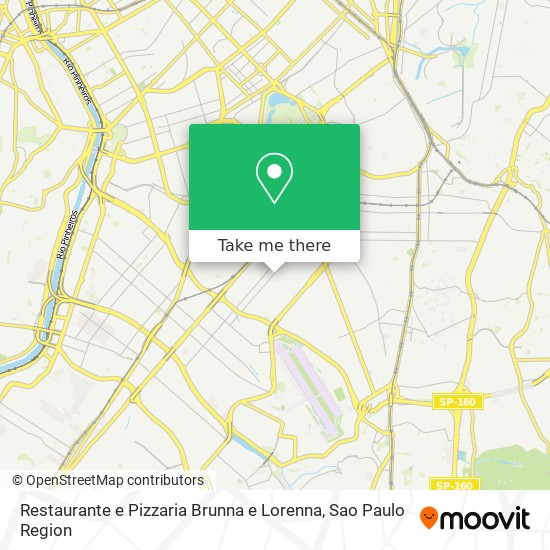 Mapa Restaurante e Pizzaria Brunna e Lorenna