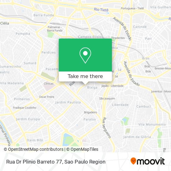 Rua Dr  Plinio Barreto 77 map