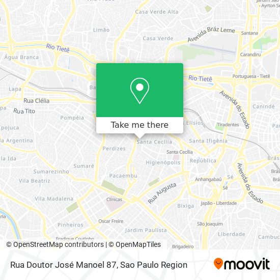 Mapa Rua Doutor José Manoel 87