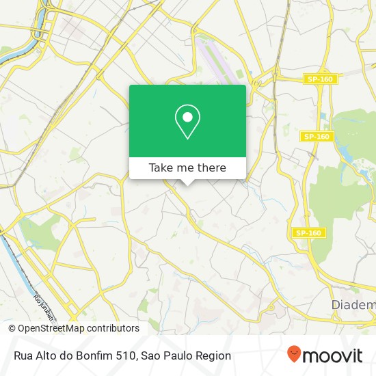 Mapa Rua Alto do Bonfim 510