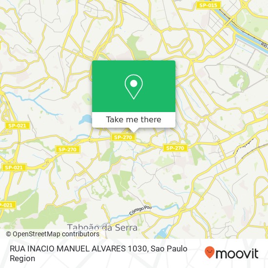 RUA INACIO MANUEL ALVARES 1030 map