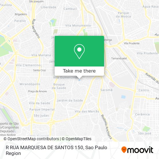 R RUA MARQUESA DE SANTOS 150 map