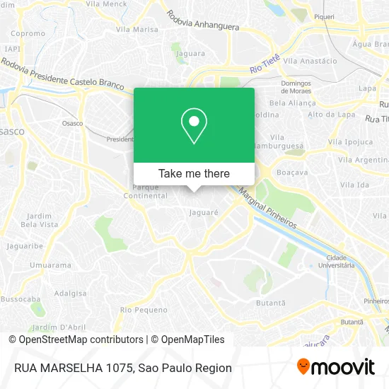 RUA MARSELHA 1075 map