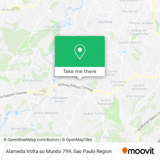Alameda Volta ao Mundo 799 map