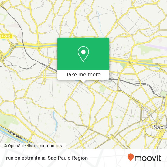 rua palestra italia map