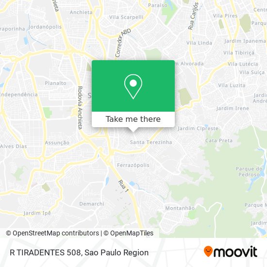 R TIRADENTES 508 map