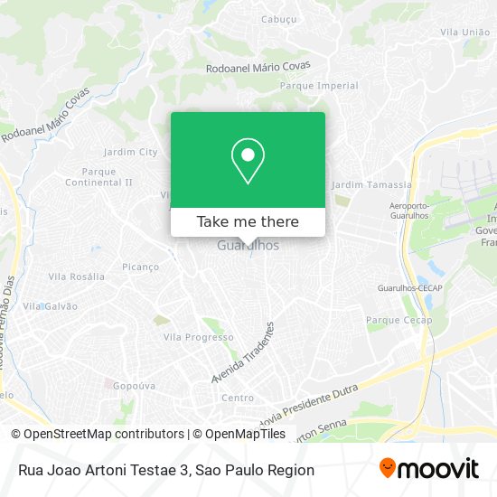 Rua Joao Artoni Testae 3 map