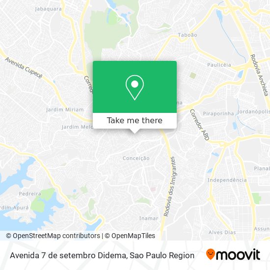 Avenida 7 de setembro  Didema map