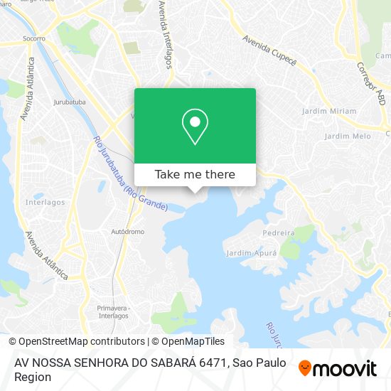 Mapa AV NOSSA SENHORA DO SABARÁ 6471