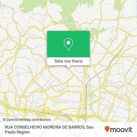 RUA CONSELHEIRO MOREIRA DE BARROS map