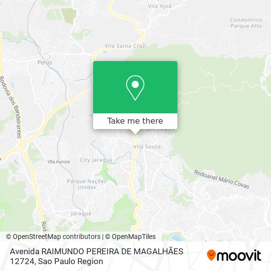 Mapa Avenida RAIMUNDO PEREIRA DE MAGALHÃES 12724