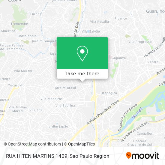 RUA HITEN MARTINS 1409 map