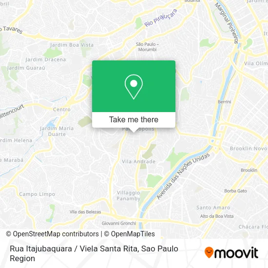 Rua Itajubaquara / Viela Santa Rita map