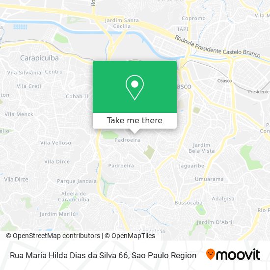 Mapa Rua Maria Hilda Dias da Silva 66